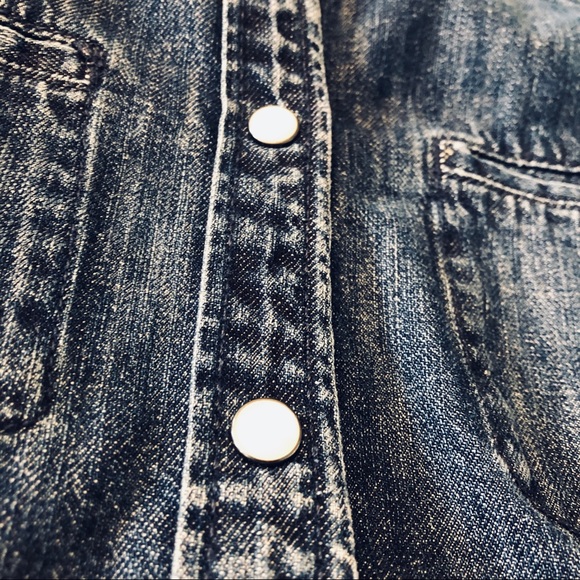 GAP dark Denim Shirt XS 1969 Collection - Picture 13 of 15